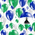 Lesotho Independence Day Seamless Pattern.