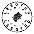 Lesotho Leribe Seal Map Design Royalty Free Stock Photo