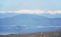 Lesser Prespa lake and island of Agios Achilios