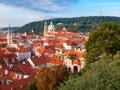 Lesser Town cityscape with St Nicholas Church, Prague, Czech Republic Royalty Free Stock Photo