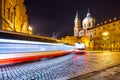 Lesser Town in Prague by night Royalty Free Stock Photo