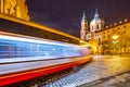 Lesser Town in Prague by night Royalty Free Stock Photo