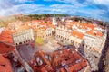 Lesser Town Square from Church of Saint Nicolas. Prague, Czech R