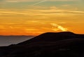 Lessinia plateau and Padan plain at sunset - Veneto Italy Royalty Free Stock Photo