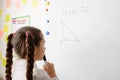 Lesson of geometry in secondary school Royalty Free Stock Photo