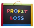 Lesson on Profit and Loss Royalty Free Stock Photo