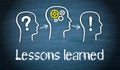 Lessons learned - Education and Knowledge Concept Royalty Free Stock Photo