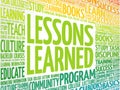 Lessons Learned word cloud