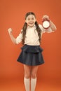 Lessons schedule. School time. daily routine schedule. schoolgirl and retro alarm clock. Children education. Knowledge