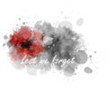 Lest we forget - abstract poppy