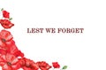 Lest we forget. Remembrance Day. Beautiful card