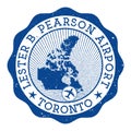 Lester B. Pearson Airport Toronto stamp.