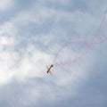 Antidotum Airshow Leszno 2023 and acrobatic shows of DFS Habicht sky glider with smoke show at