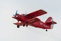 Leszno, Poland - June, 17, 2022: Antidotum Airshow Leszno, An-2 Antonov, single-engine multi-role biplane. Royalty Free Stock Photo