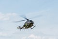 Leszno, Poland - June, 17, 2022: Antidotum Airshow Leszno, Bolkov Bo-105 light twin-engine multi-role helicopter.