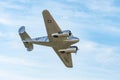 Leszno, Poland - June, 17, 2022: Antidotum Airshow Leszno, C-45H Beechcraft, twin-engine airliner intended for military use.