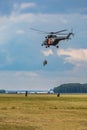 Antidotum Airshow Leszno 2023 and show of flying helicopter and planes alone and in a group