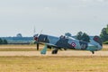 Leszno, Poland - June, 17, 2022: Antidotum Airshow Leszno, Yak-3 Soviet World War II fighter plane. Royalty Free Stock Photo