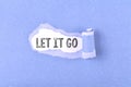 Let it go word Royalty Free Stock Photo