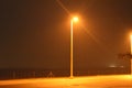 A view of street light in Al wathba , Abu Dhabi Royalty Free Stock Photo