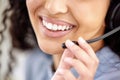 Let me know if you need any assistance. Closeup shot of an unrecognisable businesswoman wearing a headset while working Royalty Free Stock Photo