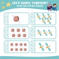 Letâs count together. Circle the correct answer. Mathematic count and circle worksheet.