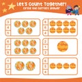 Letâs count together. Circle the correct answer. Mathematic count and circle worksheet.