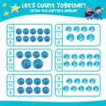 Letâs count together. Circle the correct answer. Mathematic count and circle worksheet.