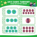 Letâs count together. Circle the correct answer. Mathematic count and circle worksheet.