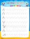 Let's' draw simple lines worksheet