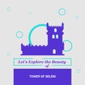 Let's Explore the beauty of Tower of Belem Lisbon, Portugal Nati