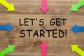 Let`s Get Started Royalty Free Stock Photo