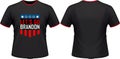 LetÃ¢â¬â¢s Go Brandon Chant Conservative Anti Liberal USA Flag Impeach Biden T shirt Vector Designs Royalty Free Stock Photo