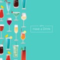 Let s Have a Drink with Lot of Alcohol Beverages Royalty Free Stock Photo