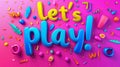 Let's Play Colorful Lettering