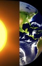 Climate change and global warming in the world. Royalty Free Stock Photo