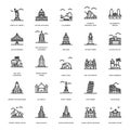 Landmarks Line Icons