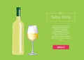 Let s Taste Wine Web Design Vector Illustration Royalty Free Stock Photo