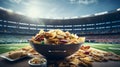 let's have an aperitif during the match Royalty Free Stock Photo