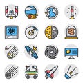 Pack of Atom Flat Icons