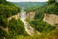 Letchworth state park canyon Royalty Free Stock Photo