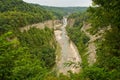 Letchworth state park canyon Royalty Free Stock Photo