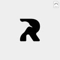 leter R bird monogram logo template vector icon