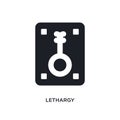 lethargy isolated icon. simple element illustration from zodiac concept icons. lethargy editable logo sign symbol design on white Royalty Free Stock Photo