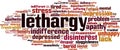 Lethargy word cloud