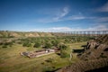 Lethbridge`s Fort Whoop-up in summer