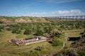 Lethbridge`s Fort Whoop-up in summer