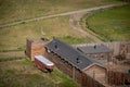 Lethbridge`s Fort Whoop-up in summer