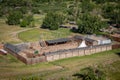 Lethbridge`s Fort Whoop-up in summer