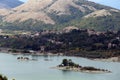 Panorama of Gallo Matese and the Gallo lake with a view from Letino